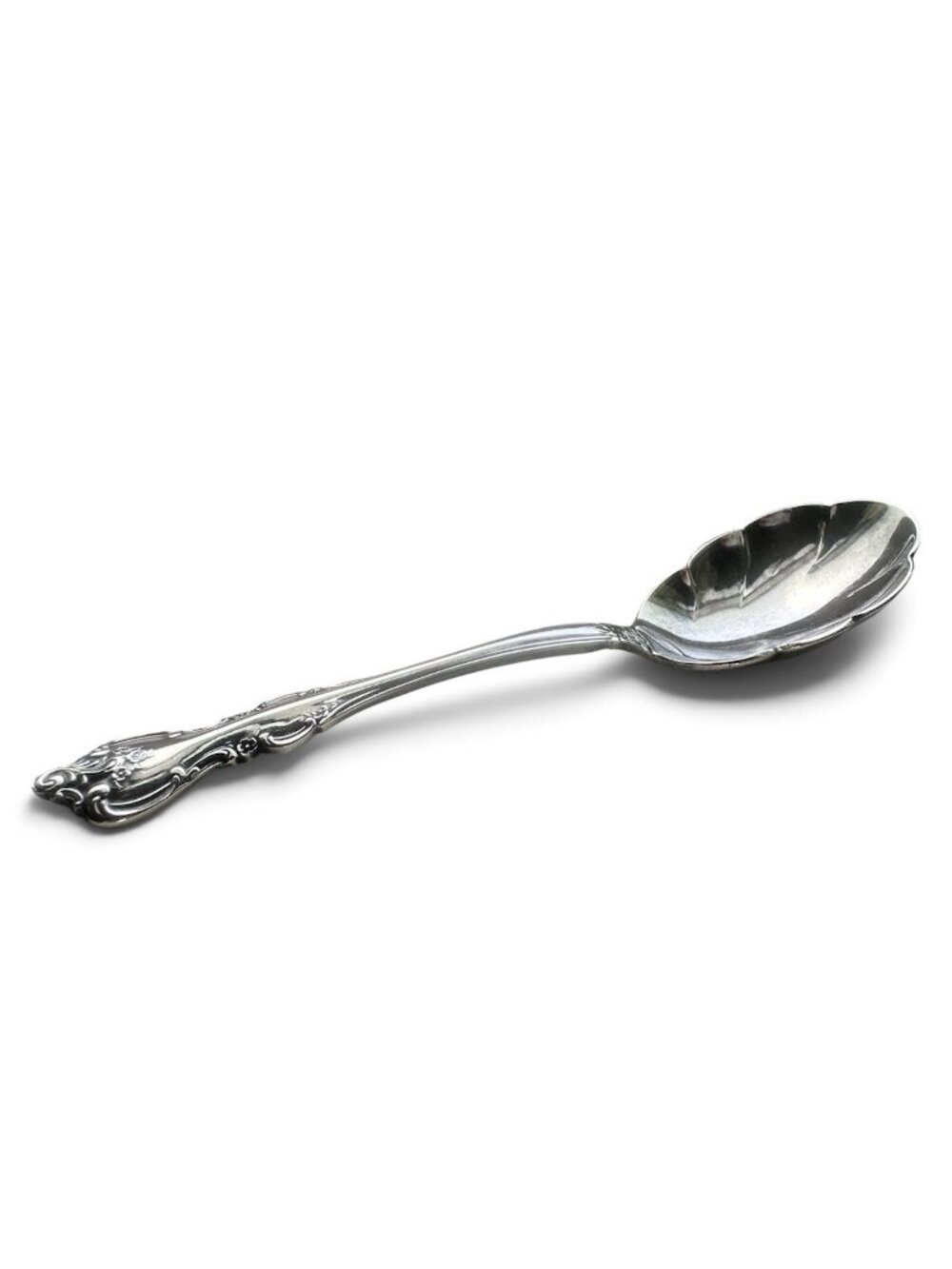 International Deep Silver Orleans French Baroque Sugar Spoon 1964 Silverplate